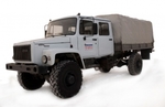 ГАЗ 33081 сдвоенная кабина для перевозки опасных грузов